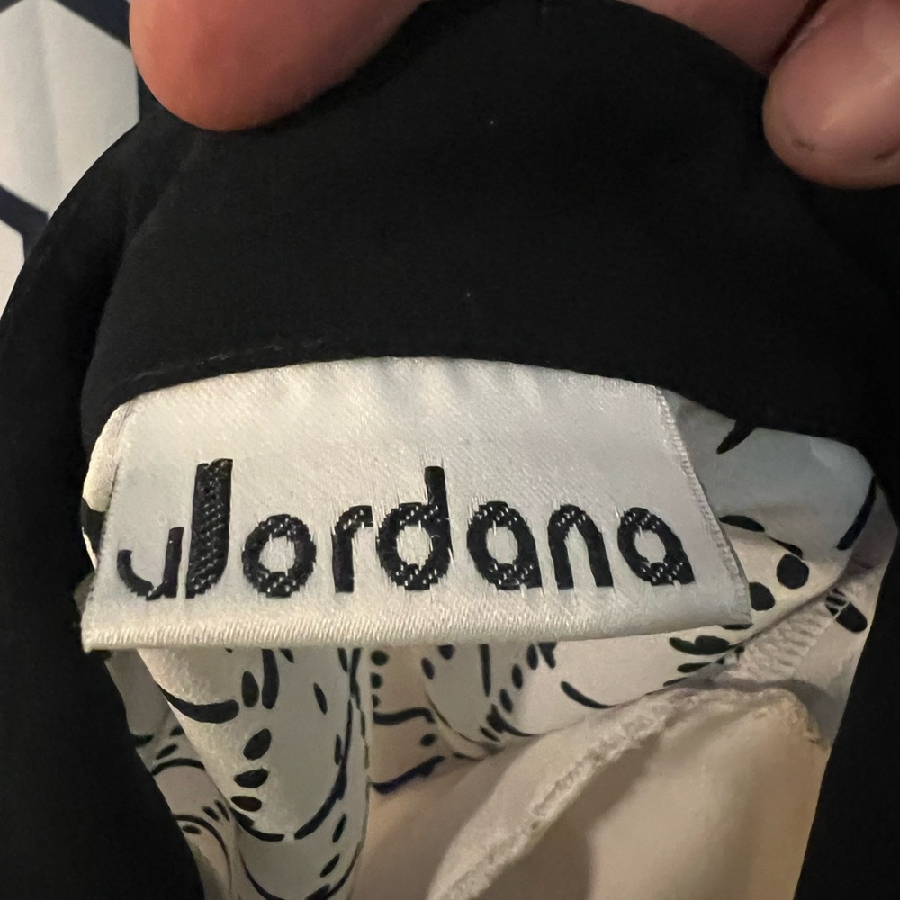 Black and White Long Sleeve Graphic Button Down Shirt - Picture 10 of 11